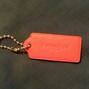 Coach leather tag